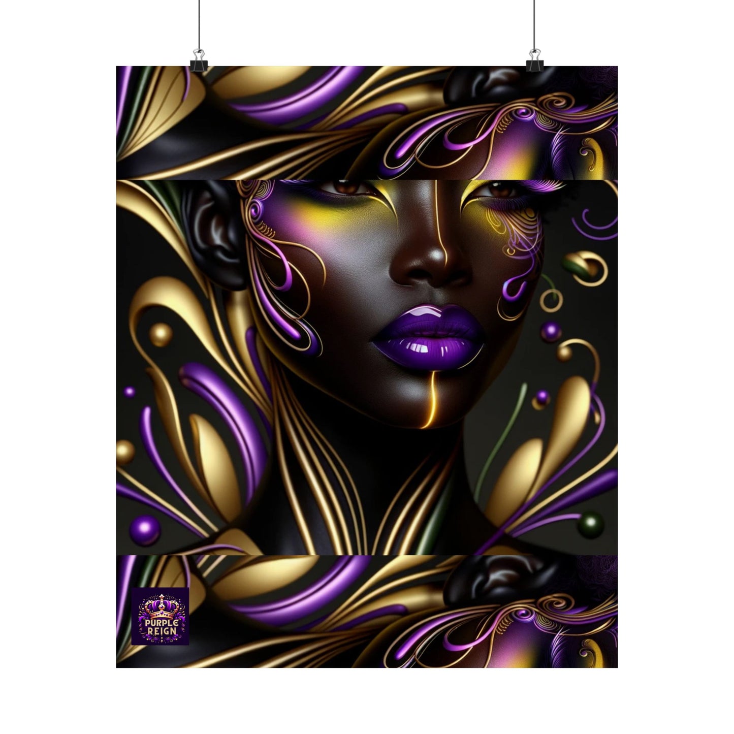 Purrple Reign Matte Vertical Posters #PR7