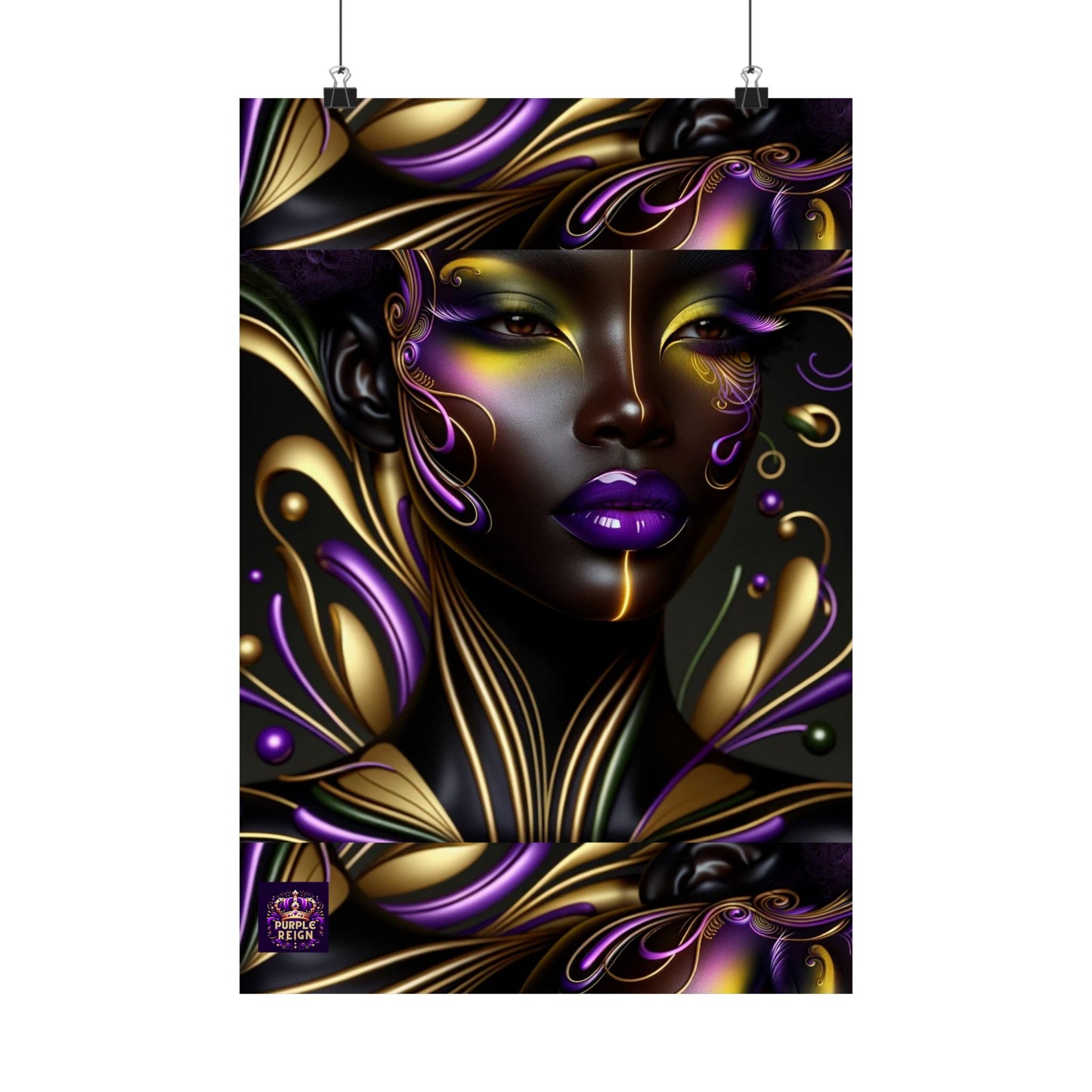 Purrple Reign Matte Vertical Posters #PR7