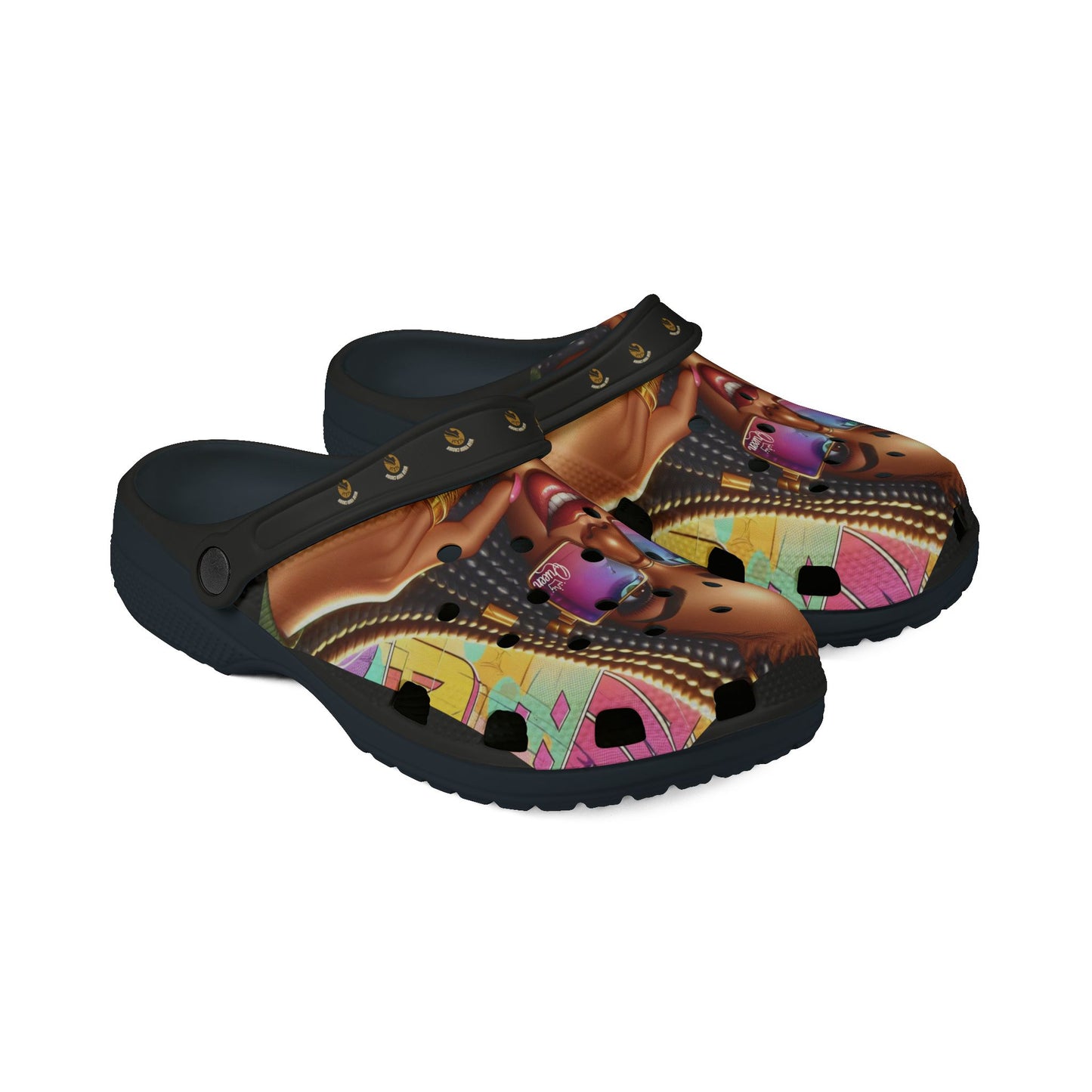 Queen-Wear Your Crown EVA Foam Rubber Shoes (AOP) #5U