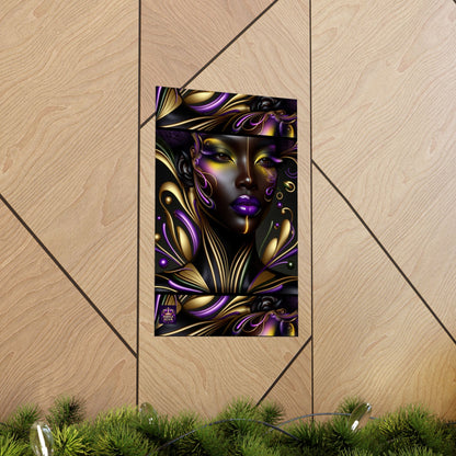 Purrple Reign Matte Vertical Posters #PR7
