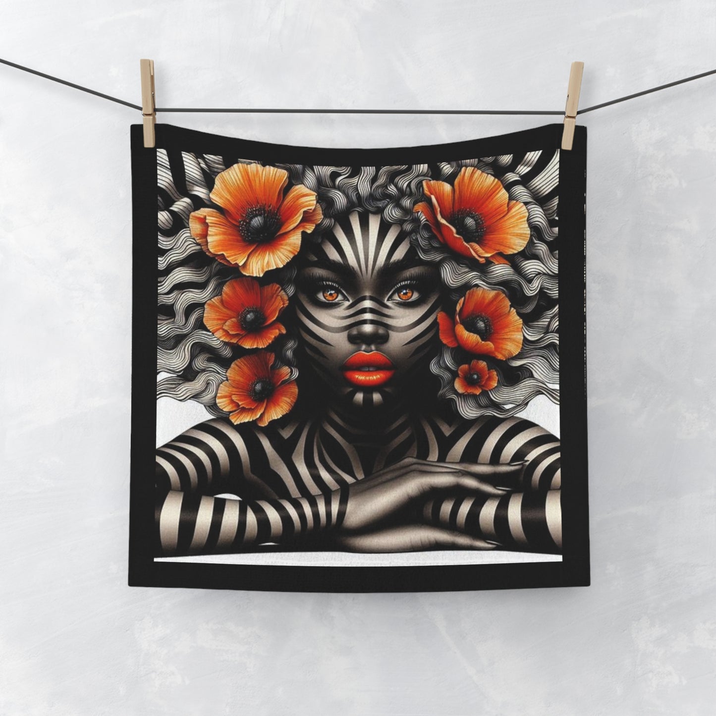 Zebra Fantasy Face Towel #ZF30