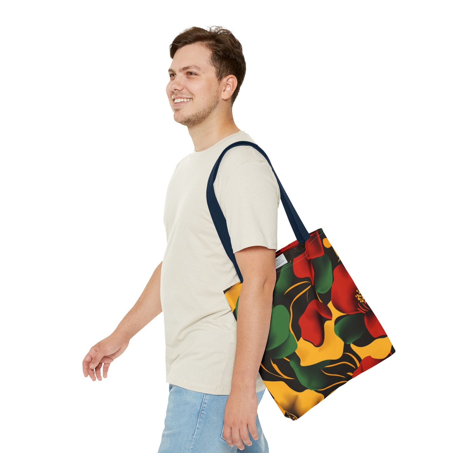 Vibrant Floral Tote Bag Trendy Shopping Tote Eco-Friendly Carry-All Perfect for Summer Gift for Her and Him