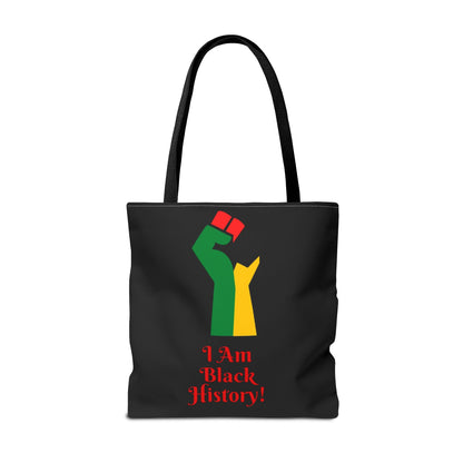 Empowering Black History Tote Bag - "I Am Black History!"