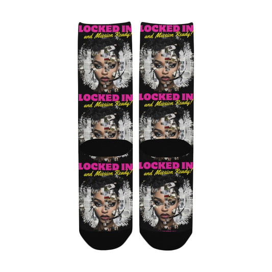 Locked In and Mission Ready Socks Custom Socks for Women