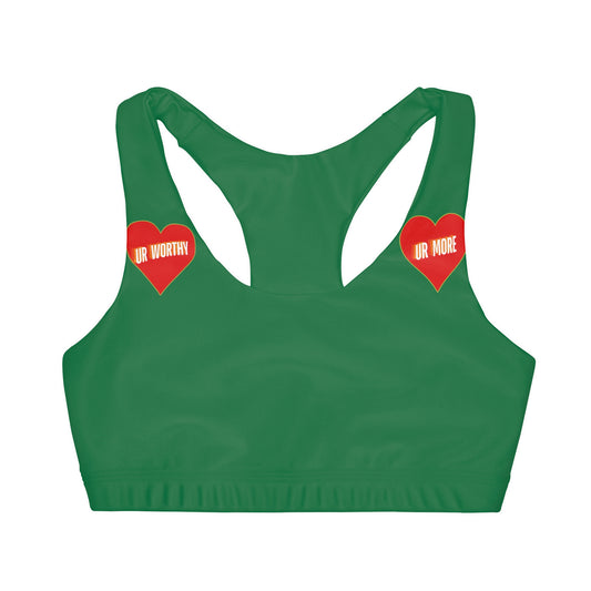 UR Worthy-UR More Girls' Double Lined Seamless Sports Bra (AOP) #15