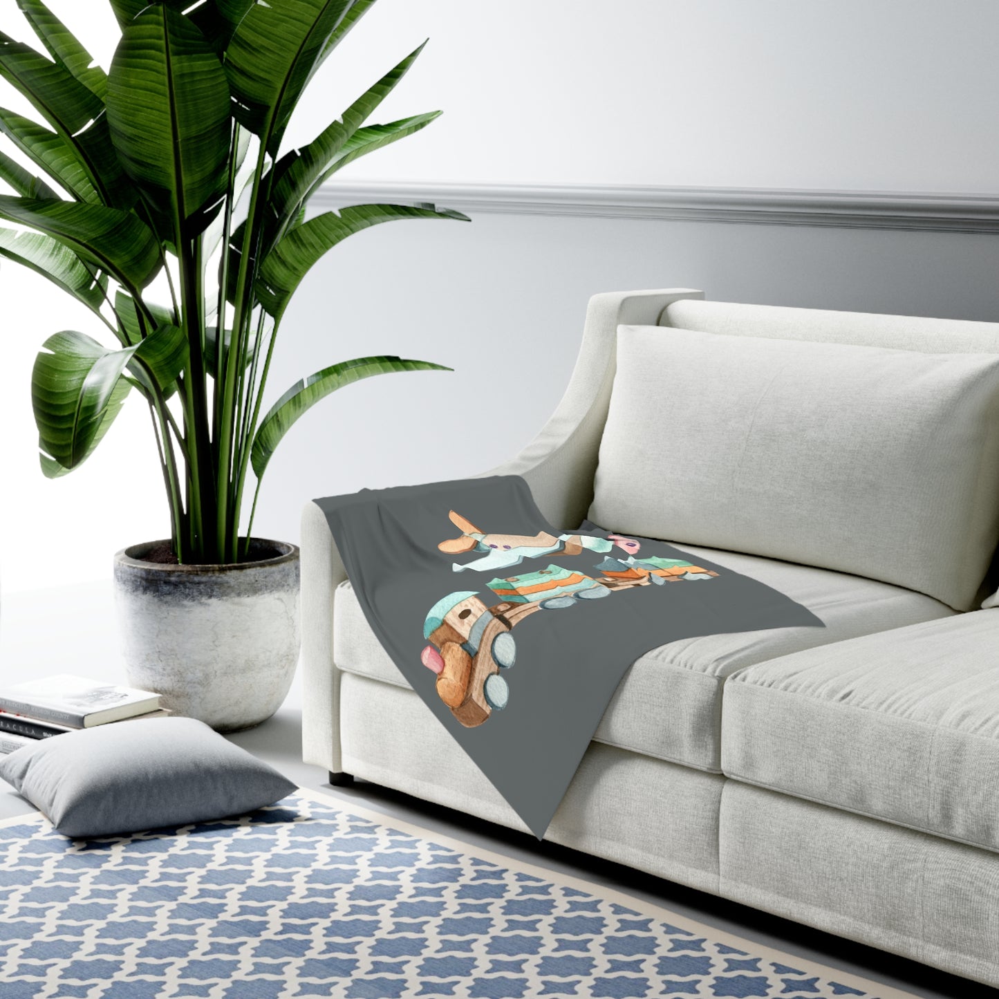 Train Baby Swaddle Blanket #TR1