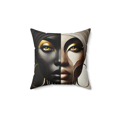 Duality Spun Polyester Square Pillow #DLTY1