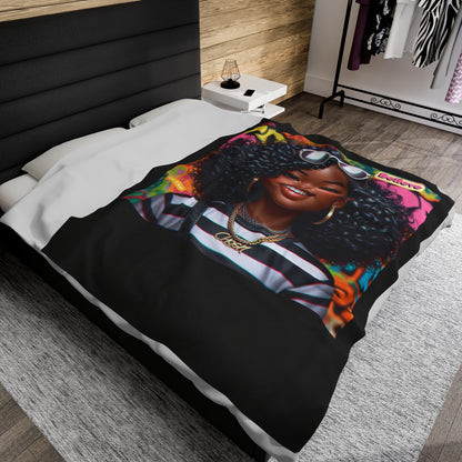 Believe Velveteen Plush Blanket #51