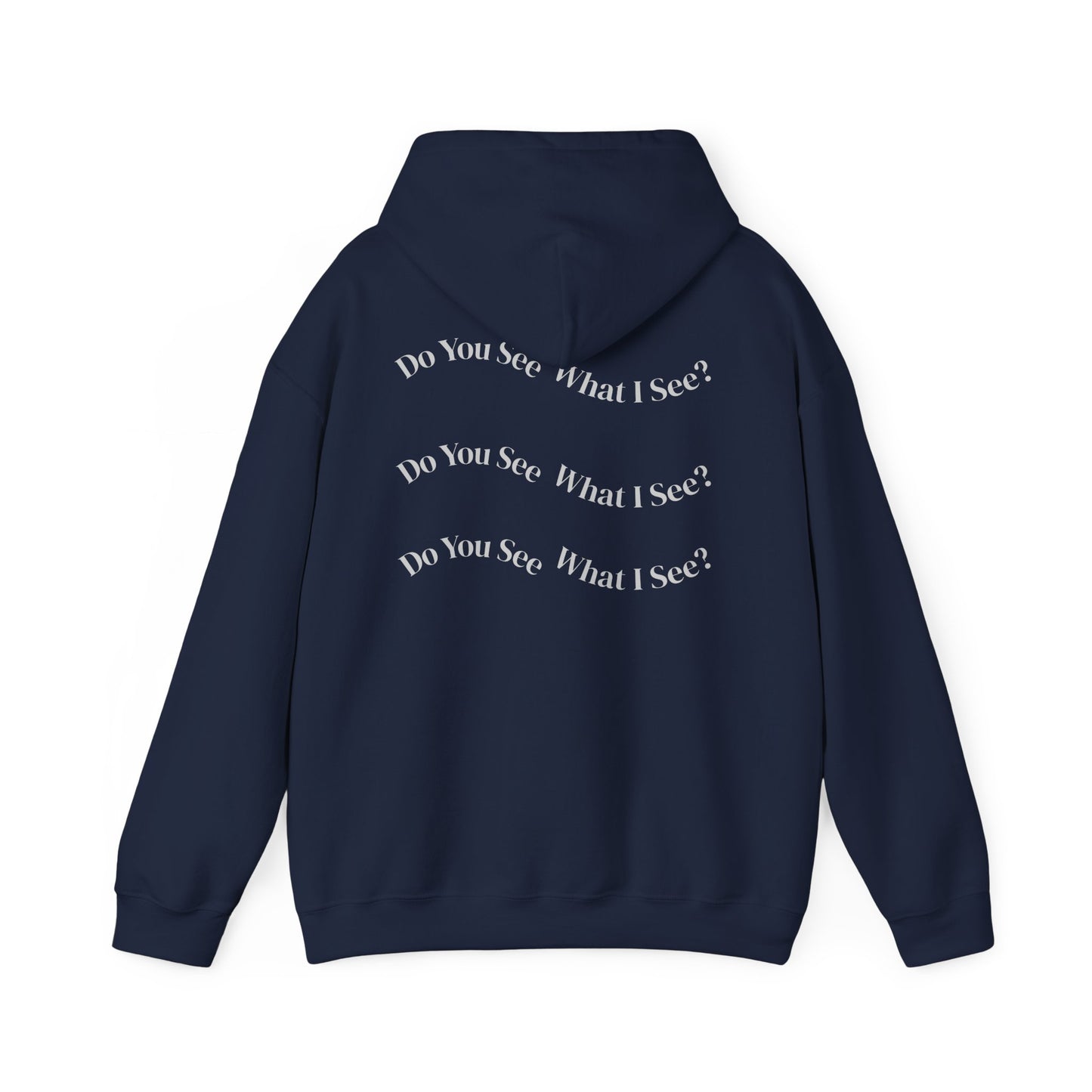 Do You See What I See? Afrocentric Abstract Puzzle Piece Unisex Hoodie Sweatshirt, Woman Print Face Hand Art, Hooded, Black