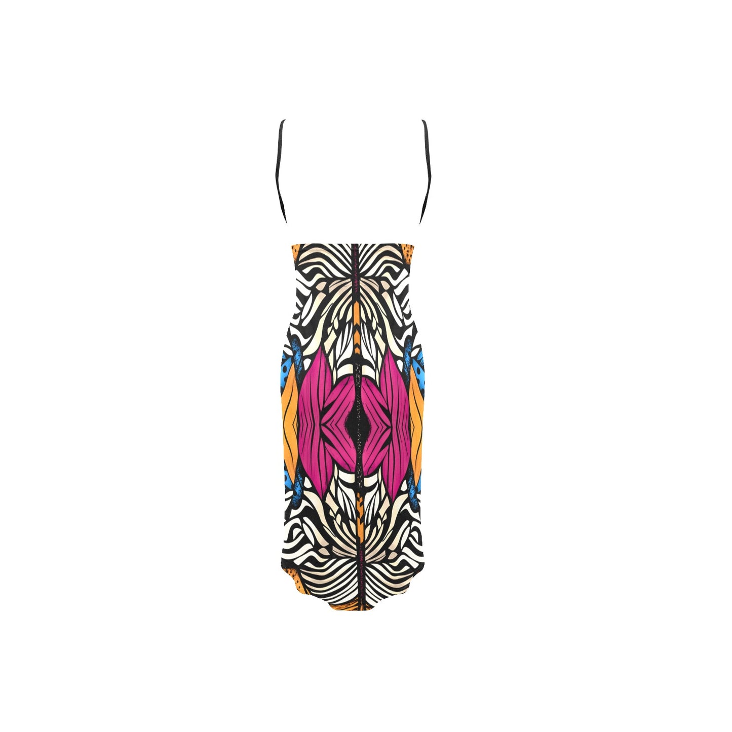 Spaghetti Strap Backless Beach Dress (D65)