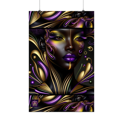 Purrple Reign Matte Vertical Posters #PR7