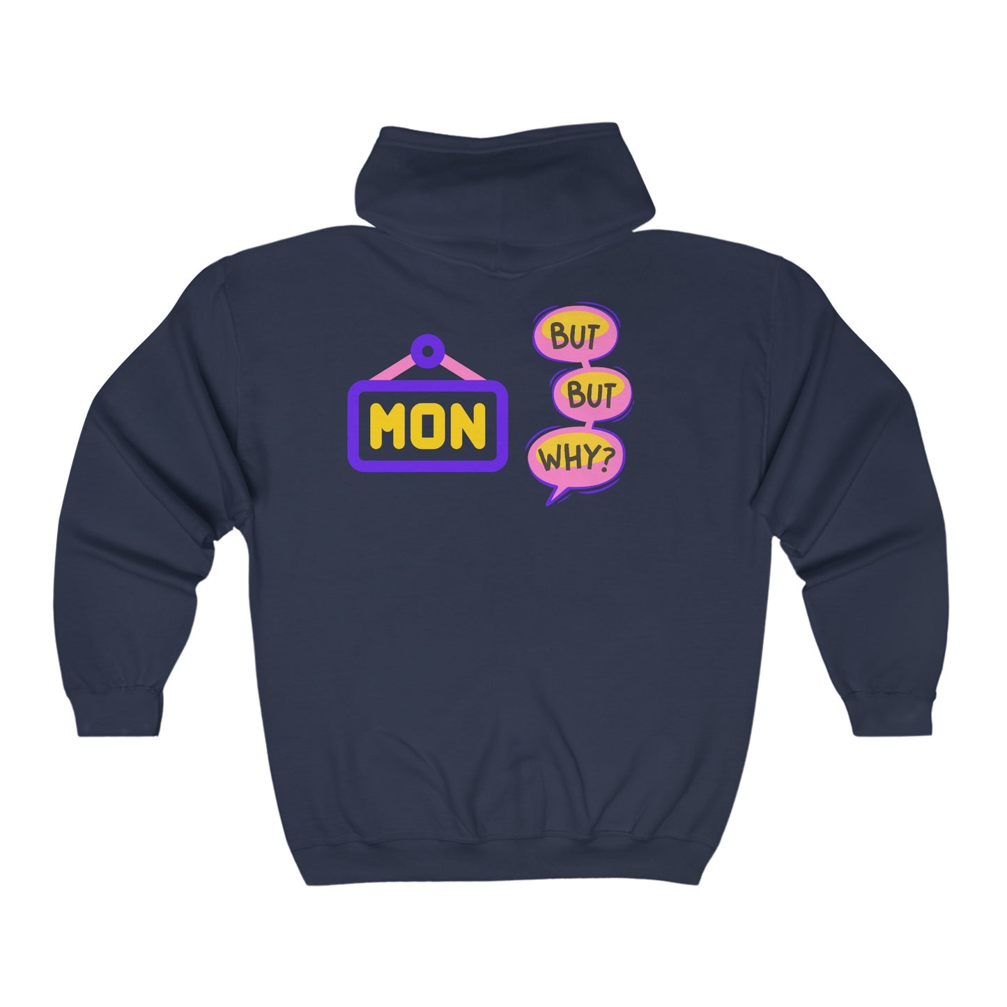Monday Vibes Unisex Heavy Blend™ Full Zip Hooded Sweatshirt #MV4