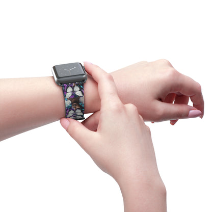 Colorful Butterfly Beauty Watch Band, Adjustable Smartwatch Strap, Floral Pattern, Unique Gift, Spring Fashion Must-Have #BB1