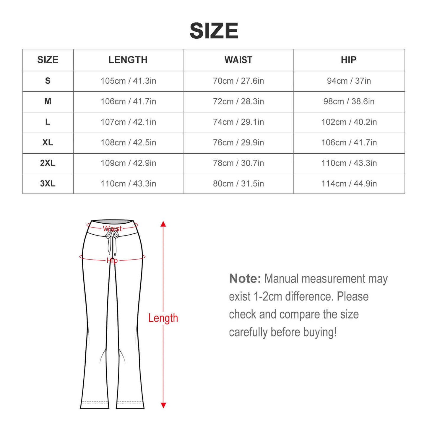 Personalized Drawstring Yoga PantsxP with Straight Baggy (All-Over Printing)