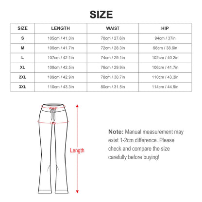 Personalized Drawstring Yoga PantsxP with Straight Baggy (All-Over Printing)