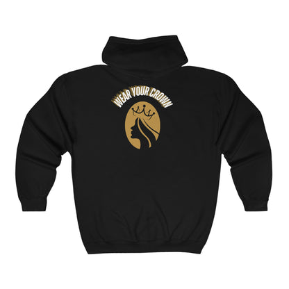 Wear Your Crown Unisex Heavy Blend™ Full Zip Hooded Sweatshirt #23U