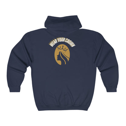 Wear Your Crown Unisex Heavy Blend™ Full Zip Hooded Sweatshirt #23U