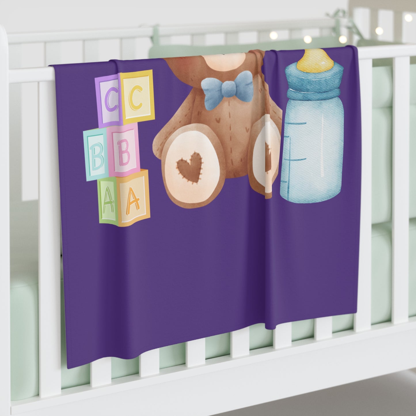 Teddy Bear Baby Swaddle Blanket #TB1