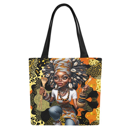 Canvas Tote Bag (Model1657) (Set of 4)