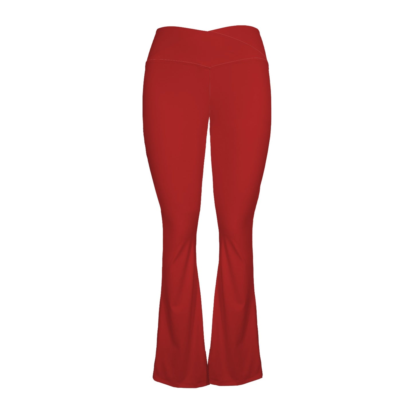 Burnish Women's High Waist Crossover Tummy Control Flare Leggings High Waist Crossover Tummy Control Flare Leggings