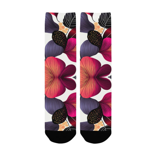 Floral Pattern Men's Socks Women's Custom Socks