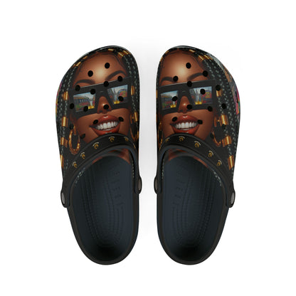 Queen-Wear Your Crown EVA Foam Rubber Shoes (AOP) #21U