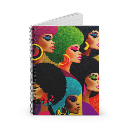 Vibrant Afro-Chic Spiral Notebook, Colorful Notebook for Writers, Gift for [...]