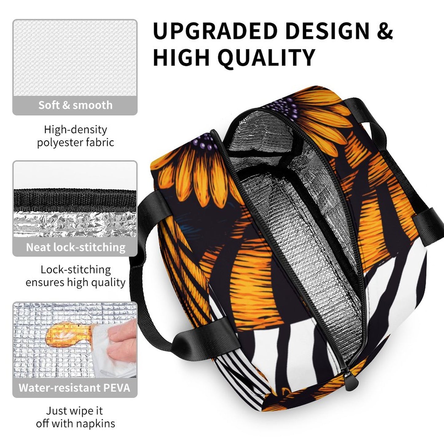 Insulated Lunch Bag with Pocket (All-Over Printing)