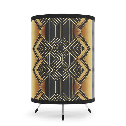 Amber Radiance Tripod Lamp with High-Res Printed Shade, US\CA plug #AR1
