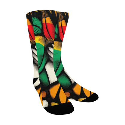 Floral Pattern Men's Socks Women's Custom Socks