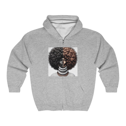 Afro Power Unisex Heavy Blend™ Full Zip Hooded Sweatshirt #AP5