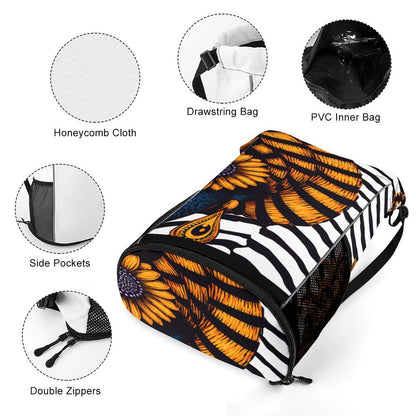 Waffle Cloth Sprots Drawstring Bag (Multi-Sites)