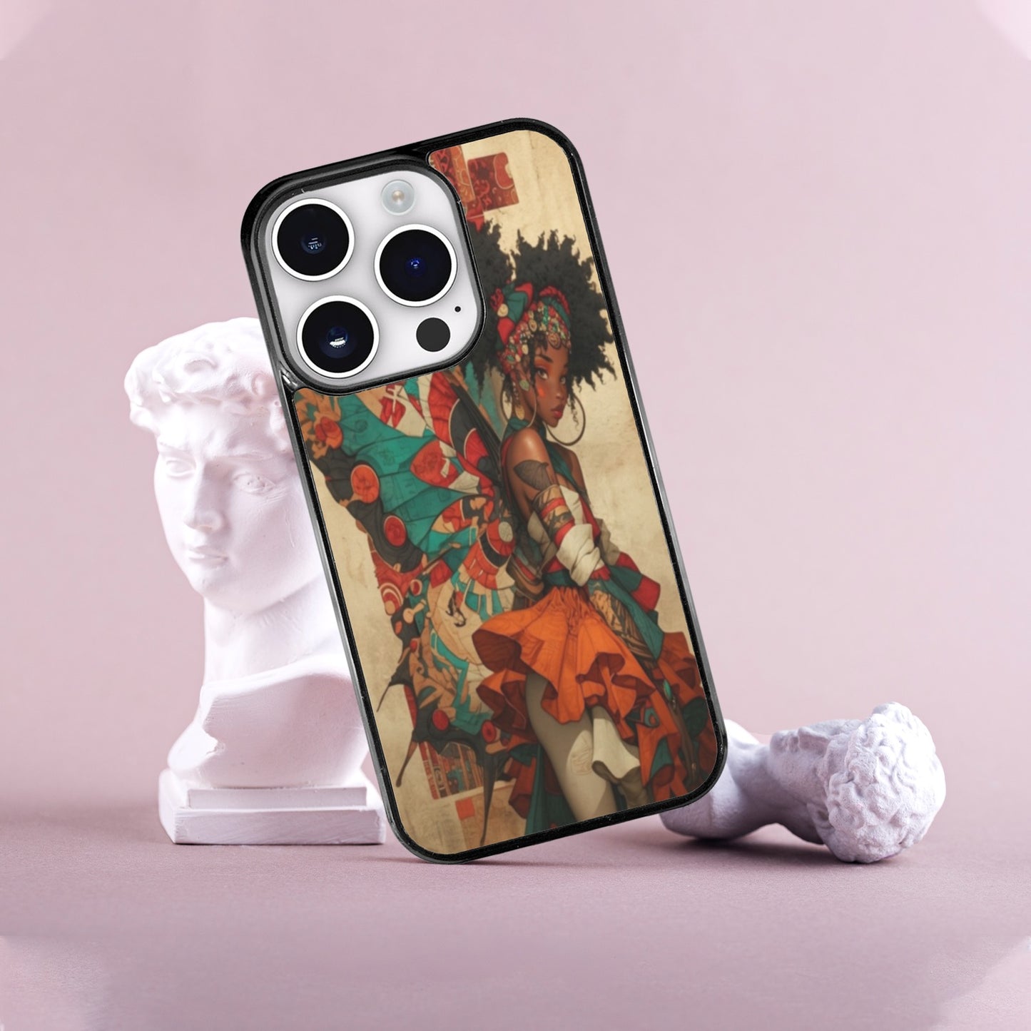 AfroCentric Butterfly Winged Ballerinas Phone Case for iPhone 15 Pro Phone Case for iPhone 15 Pro