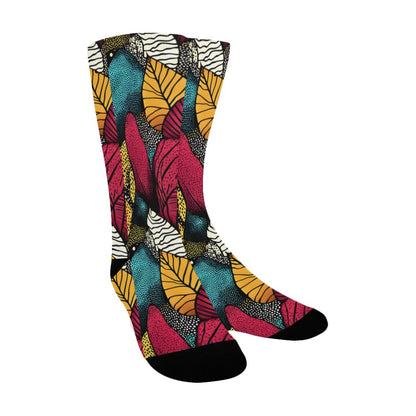 Colorful Floral and Flowers Pattern Men's Socks Women's Custom Socks