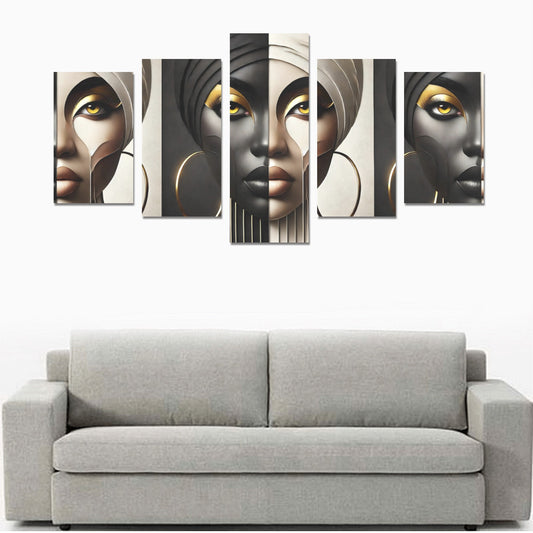Duality Frameless Canva Wall Art Canvas Print Sets C (No Frame)
