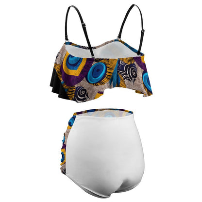 2-Piece Ruffle Tankini Swimsuit BK2080 (All-Over Printing)