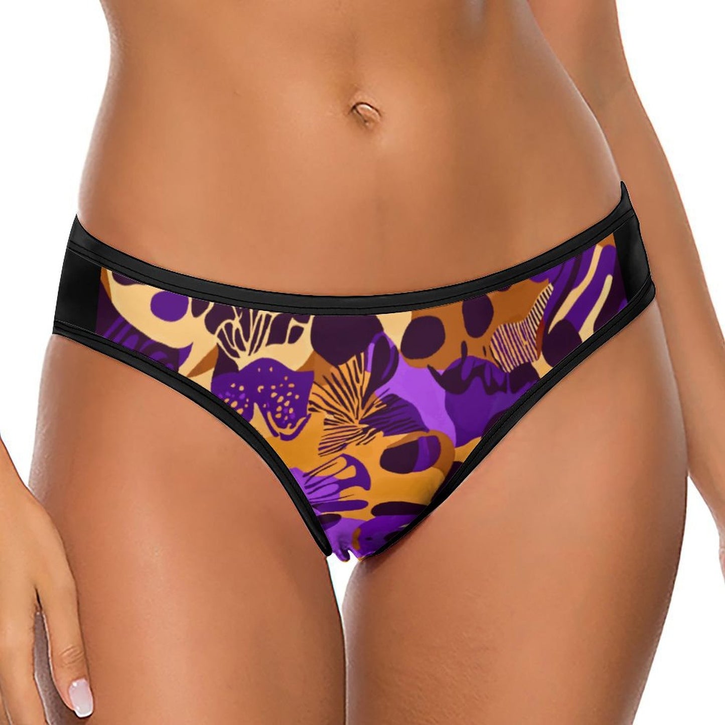 Ice Silk Women Underwear Thongs NZ207 (All-Over Printing)