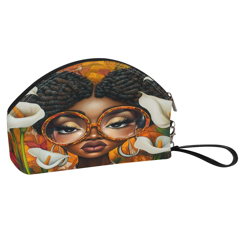 Curved cosmetic Bag