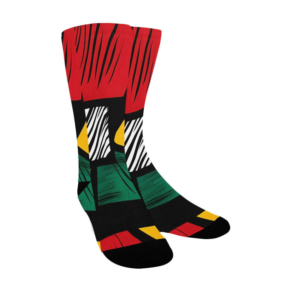 Geometric Pattern Men's Socks Women's Custom Socks