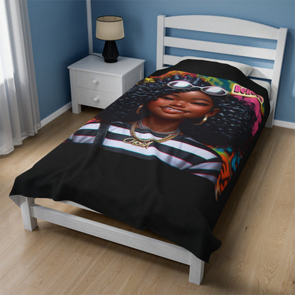 Believe Velveteen Plush Blanket #51