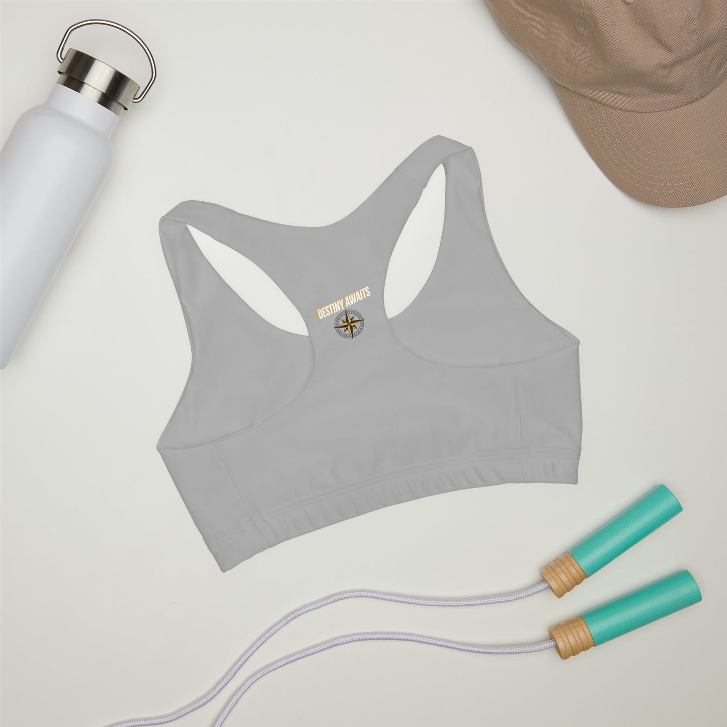 Destined For Greatness Girls' Double Lined Seamless Sports Bra (AOP) #1