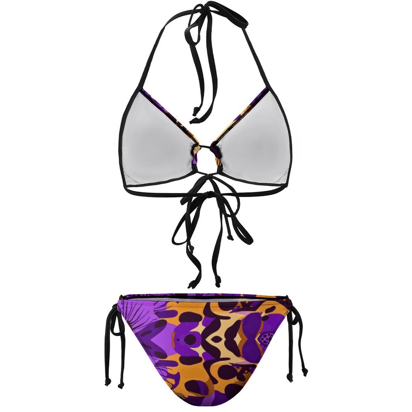 Halter Tie Front Bikini Set BK2059 (All-Over Printing)