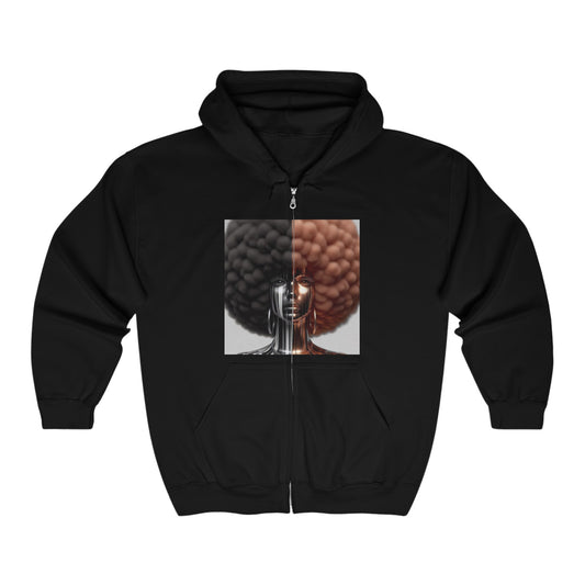 Afro Power Unisex Heavy Blend™ Full Zip Hooded Sweatshirt #AP6