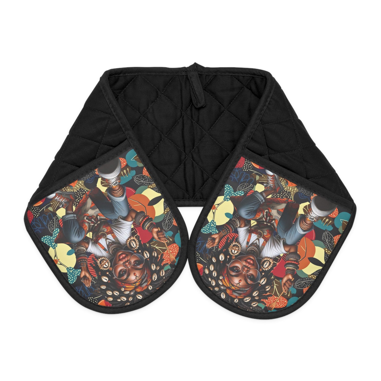 Ankara Print Oven Mitts, African Kitchen Decor, Afrocentric Cooking Accessory, Tribal Oven Gloves, Ethnic Cooking Gift