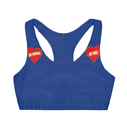 UR Worthy-UR More Girls' Double Lined Seamless Sports Bra (AOP) #15