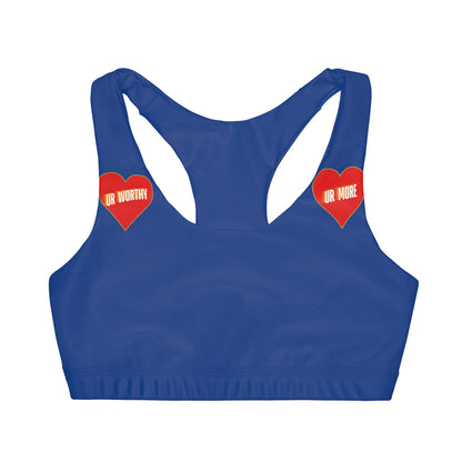 UR Worthy-UR More Girls' Double Lined Seamless Sports Bra (AOP) #15