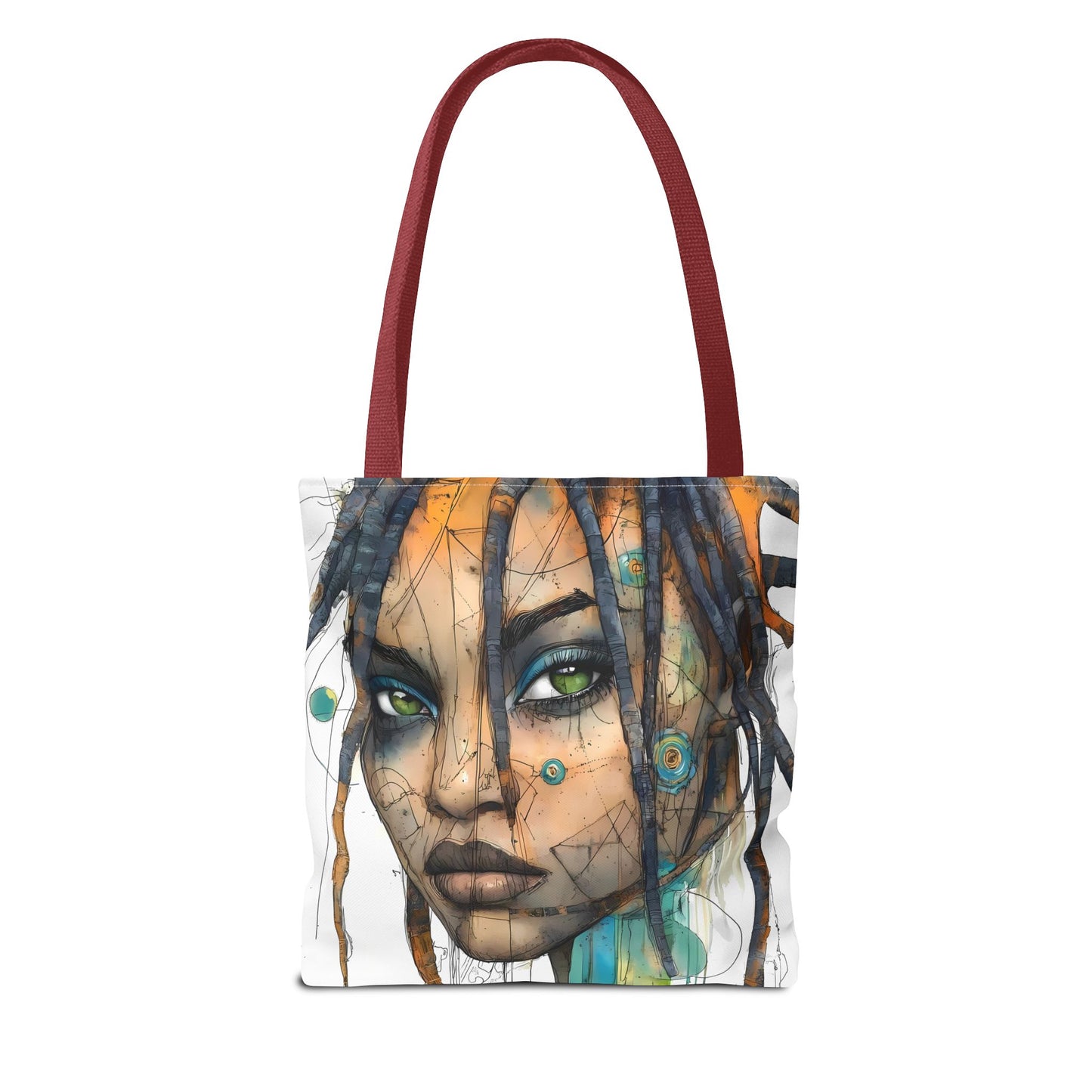 Artistic Abstract Face Tote Bag, Trendy Canvas Bag, Unique Gift for Art Lovers, Fashionable Beach Bag, Stylish Shopping Bag, Cool