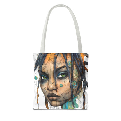 Artistic Abstract Face Tote Bag, Trendy Canvas Bag, Unique Gift for Art Lovers, Fashionable Beach Bag, Stylish Shopping Bag, Cool