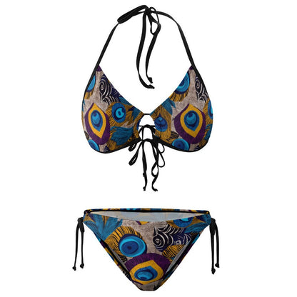 Halter Tie Front Bikini Set BK2059 (All-Over Printing)