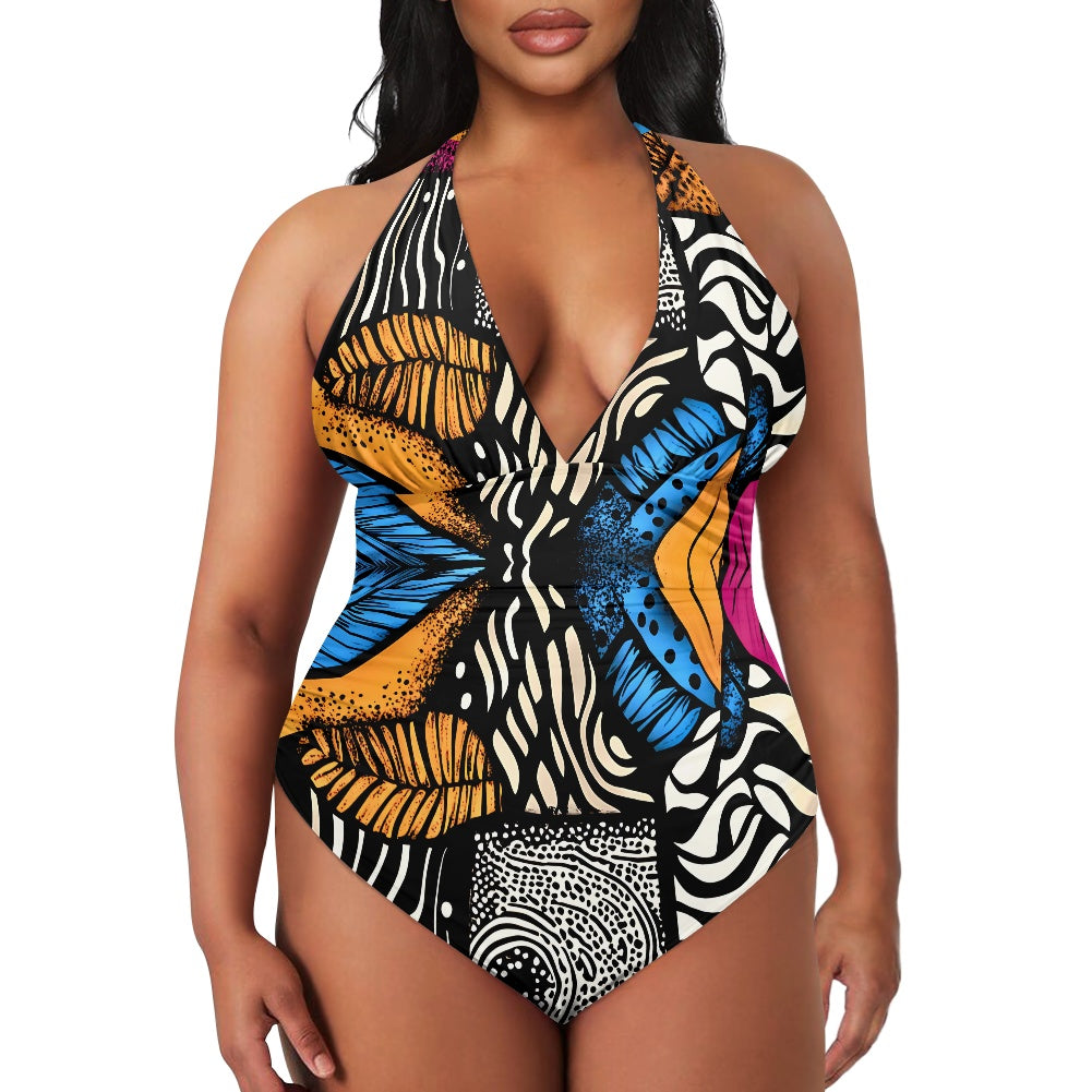All-Over Print Women's High Cut One-piece Swimsuit